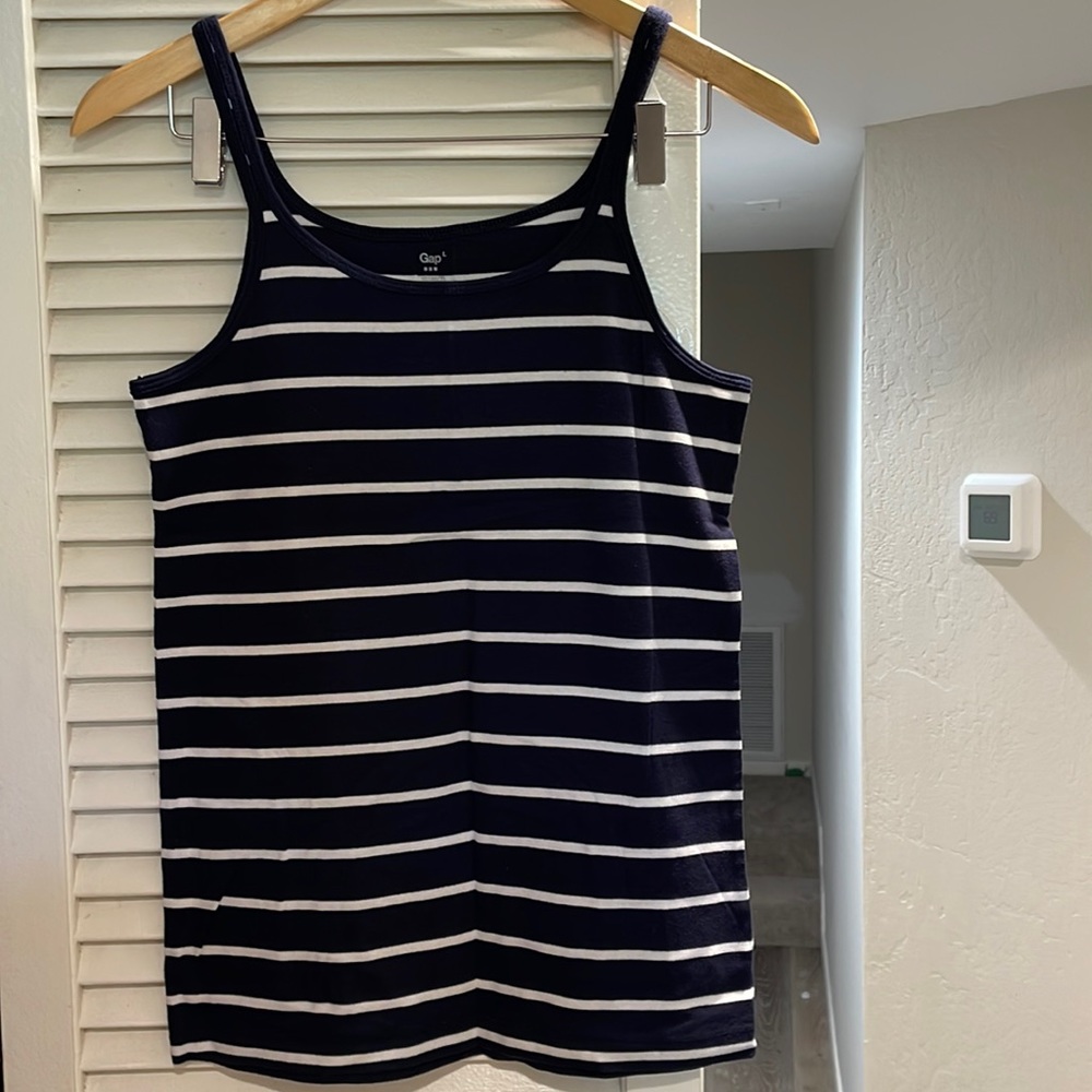 NWOT Gap Navy & White Striped Tank